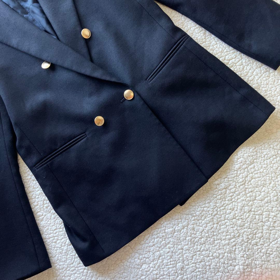 IENA ネイビー ダブルボタン テーラードジャケット　38