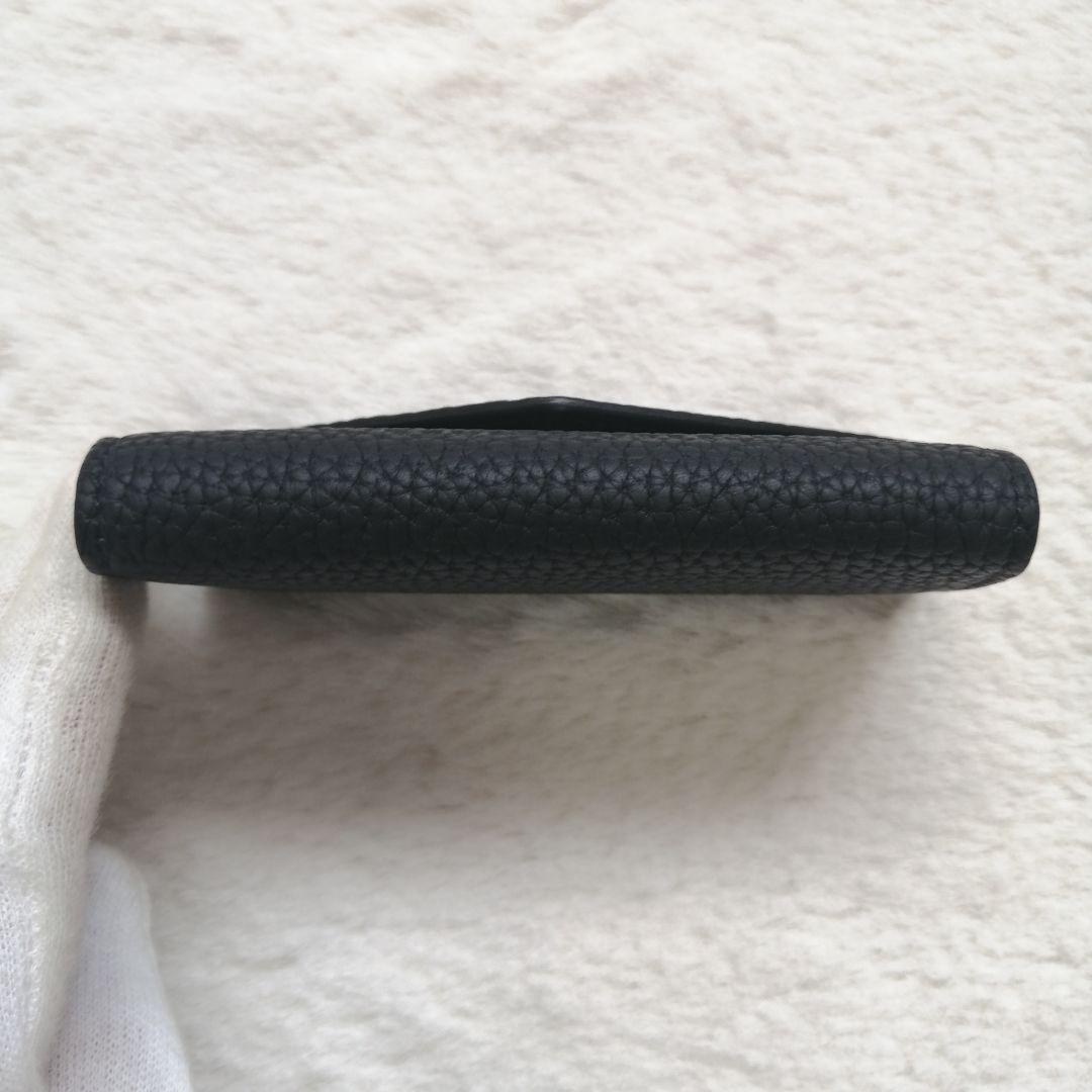 美品☆ボナベンチュラ　キーケース　スリム　シュリンクレザー　4連　ブラック