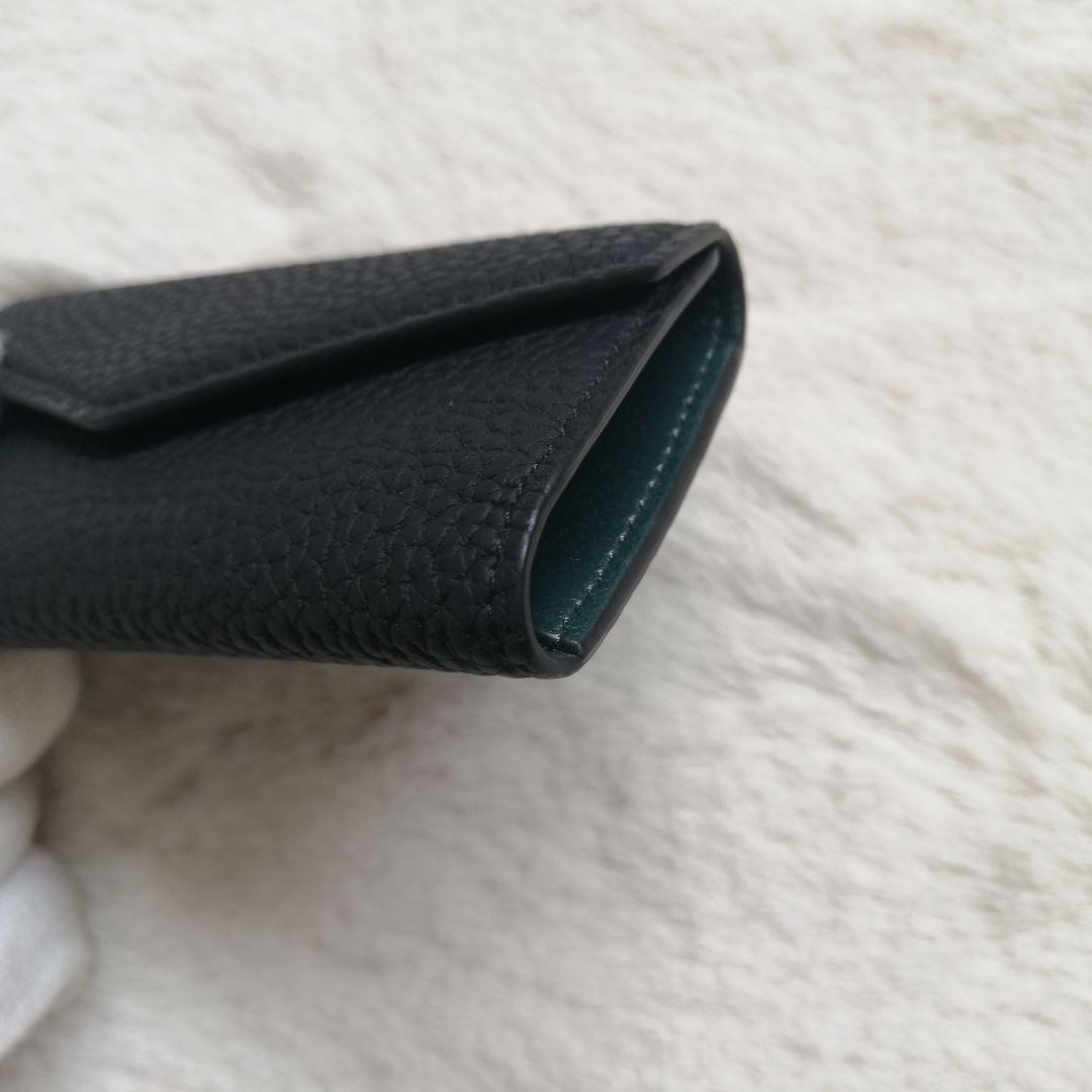 美品☆ボナベンチュラ　キーケース　スリム　シュリンクレザー　4連　ブラック