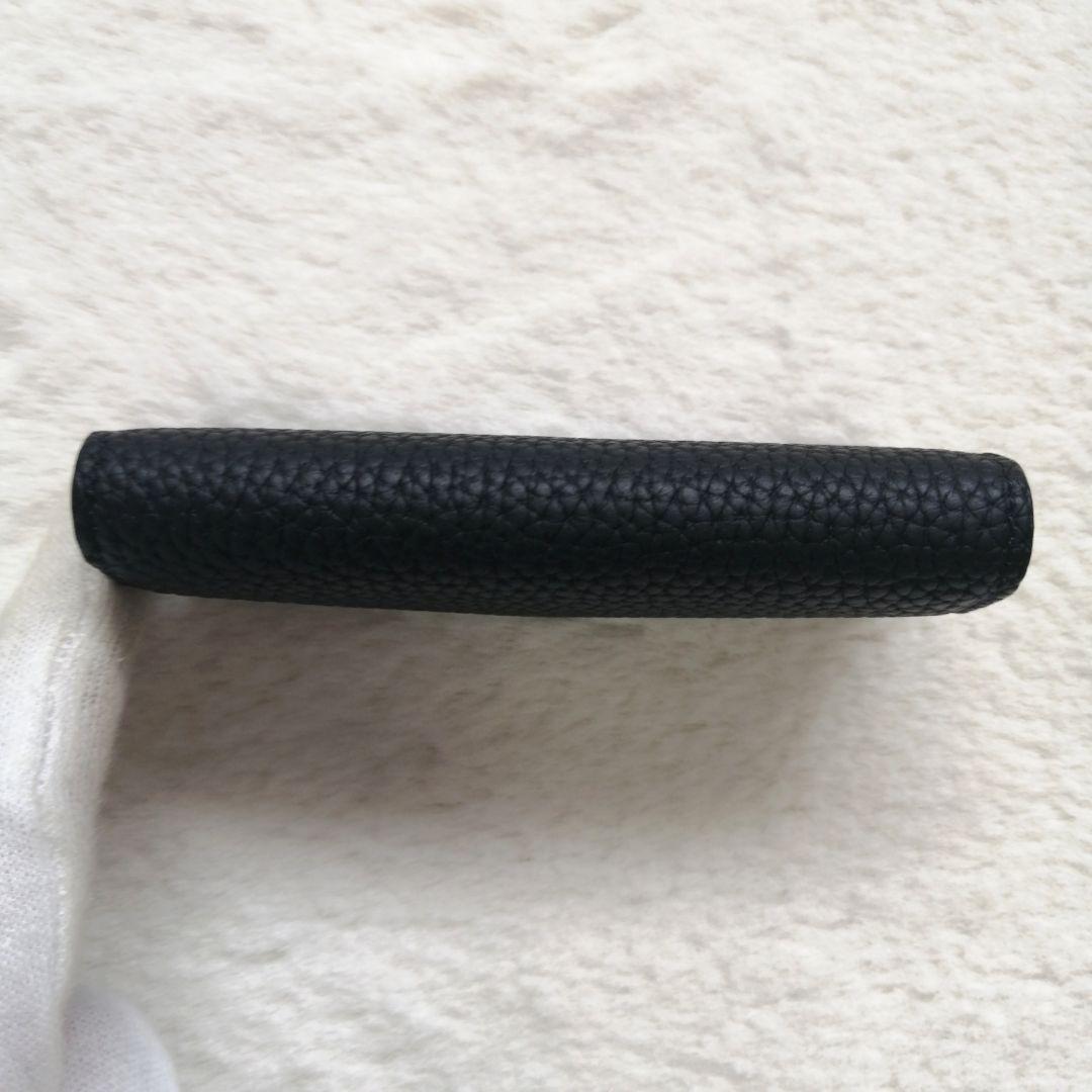 美品☆ボナベンチュラ　キーケース　スリム　シュリンクレザー　4連　ブラック
