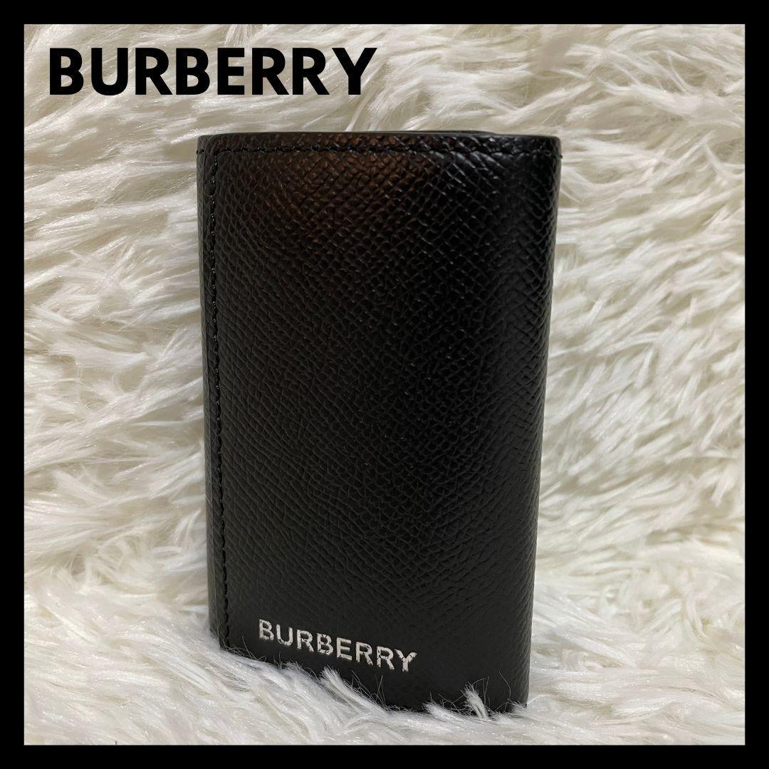 BURBERRY LONDON バーバリー 6連 レザー キーケース ブラック
