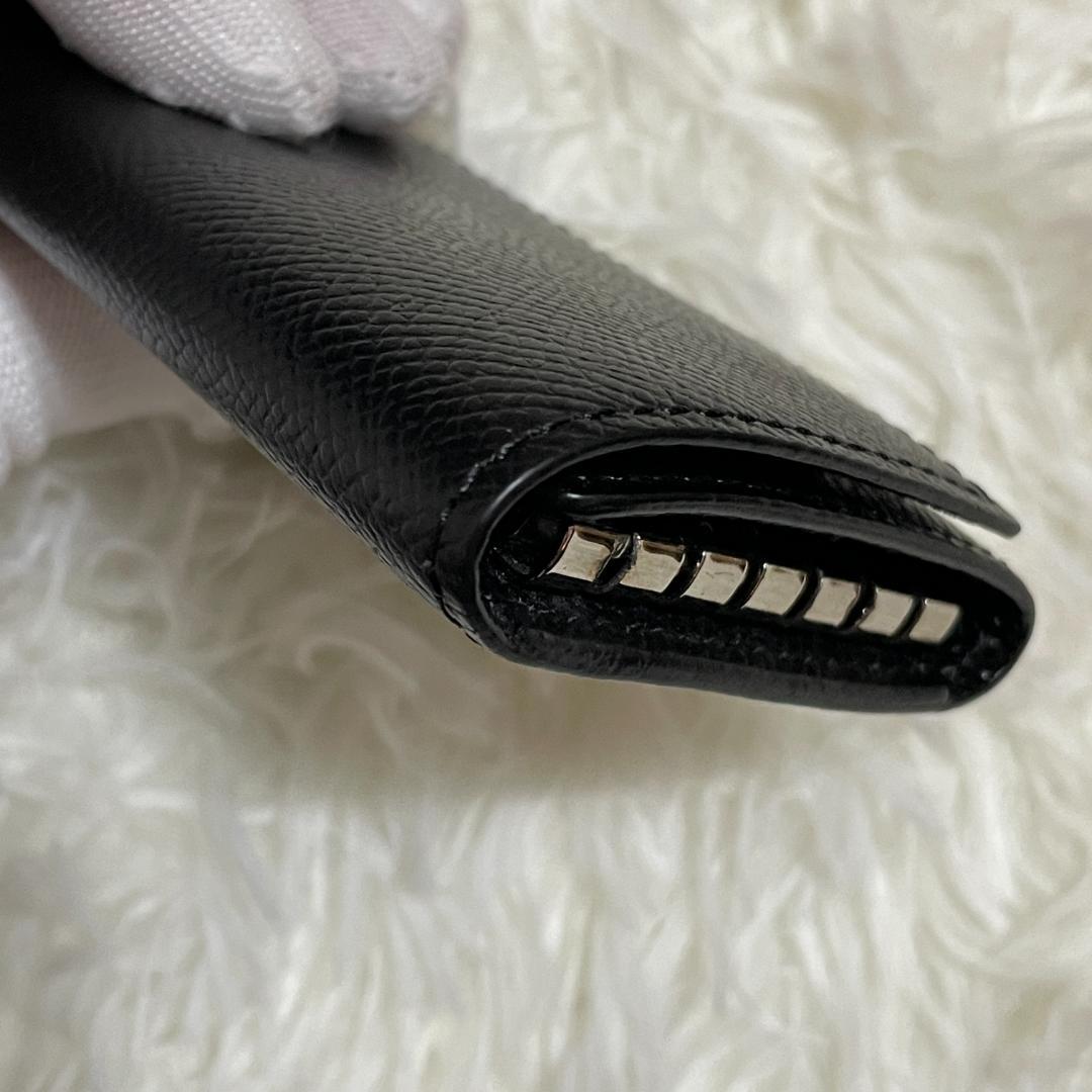 BURBERRY LONDON バーバリー 6連 レザー キーケース ブラック