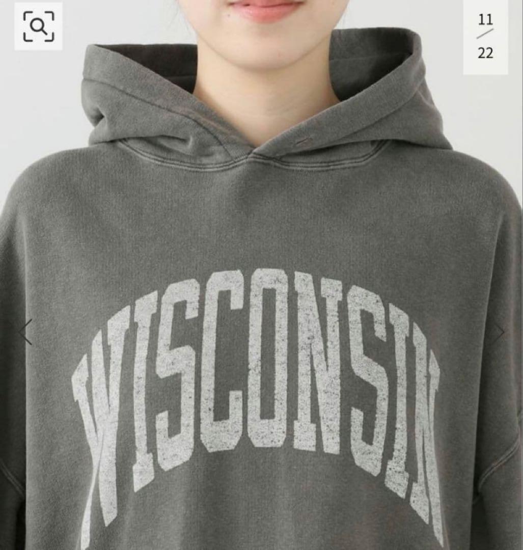 未使用☆アパルトモン　レミレリーフ　 ロゴ フード付きスウェット