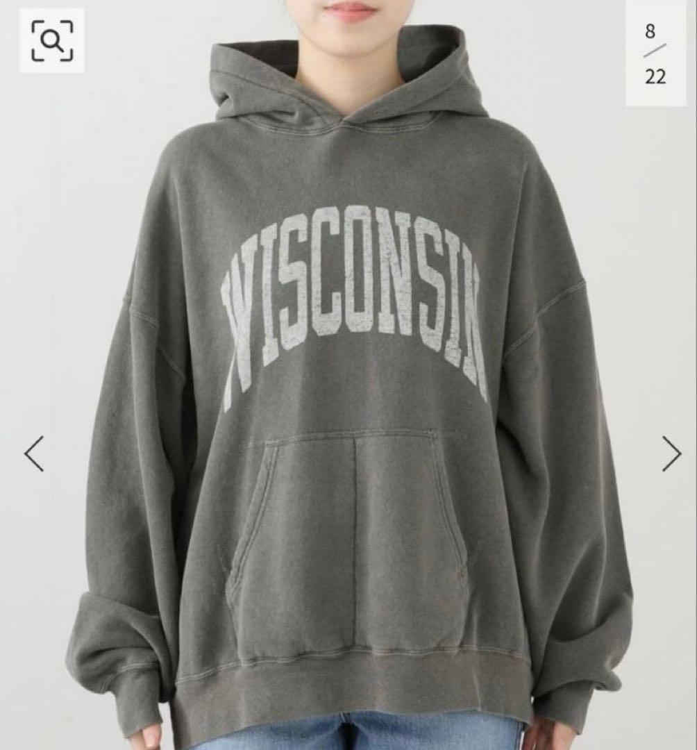 未使用☆アパルトモン　レミレリーフ　 ロゴ フード付きスウェット