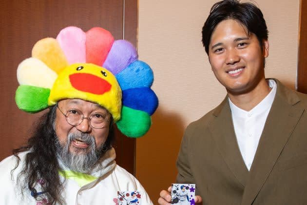 村上隆 MLB コラボ 東京シリーズ ドジャース カブス ボール 2個セット ②