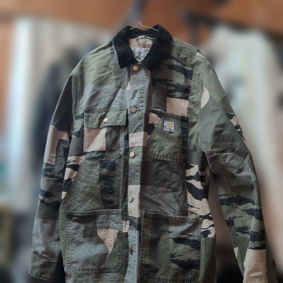 Carhartt 迷彩 カバーオール 美品 使用感あまり無し