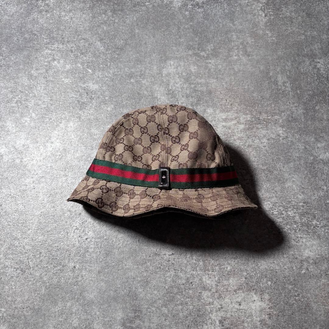 GUCCI グッチ シェリーライン バケットハット 帽子 GG柄 00s y2k