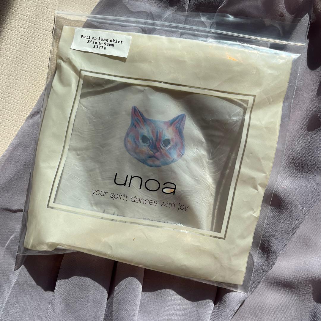 unoa スカート pull on long skirt