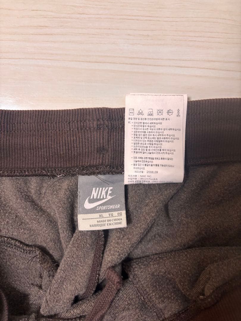 NIKE ブラウン ベロア ジャージセットアップ XL