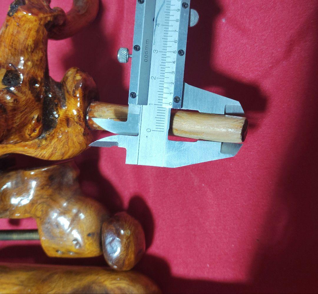 ヘラブナ釣り万力・希少天然杜松 弓型万力・杜松竿枕１点物希少です