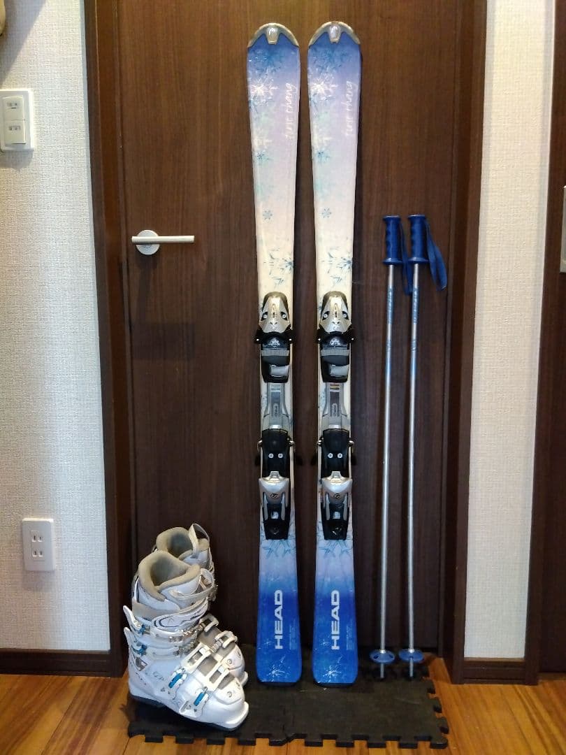 良好【ハイエンド】HEAD 学生・レディース用/スキーセット/メンテ・WAX済✔