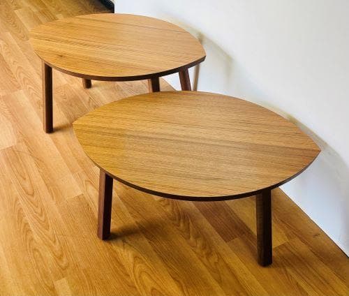 J【中古品】IKEA STOCKHOLM ストックホルム ネストテーブルセット