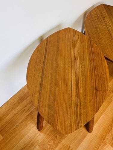 J【中古品】IKEA STOCKHOLM ストックホルム ネストテーブルセット