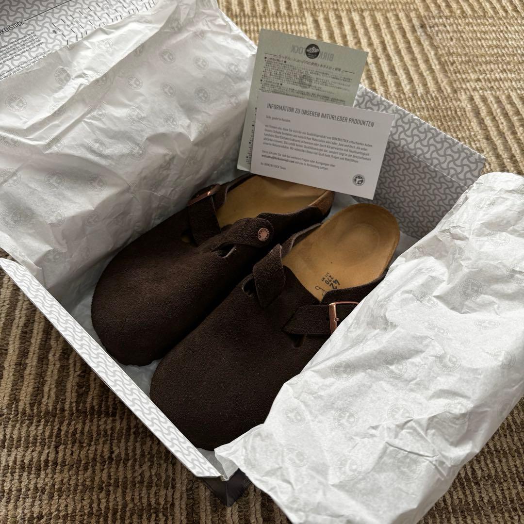 靴 BIRKENSTOCK Boston Mocha Regular 42