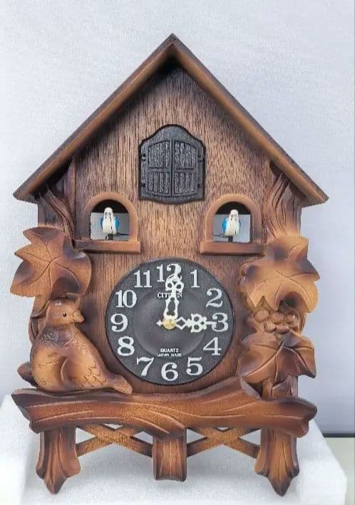 鳩時計　シチズンクオーツ カッコーメイソン 動作確認済