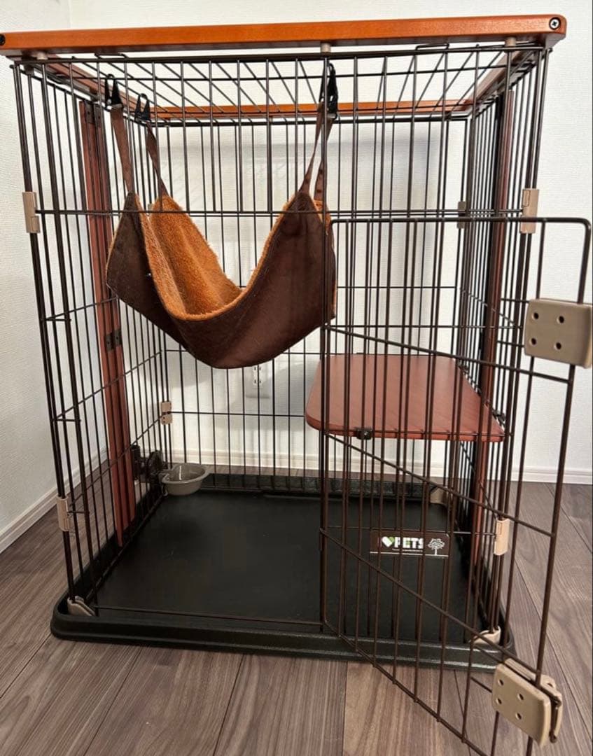 Bonbi Alcon キャットケージ ハンモック付き