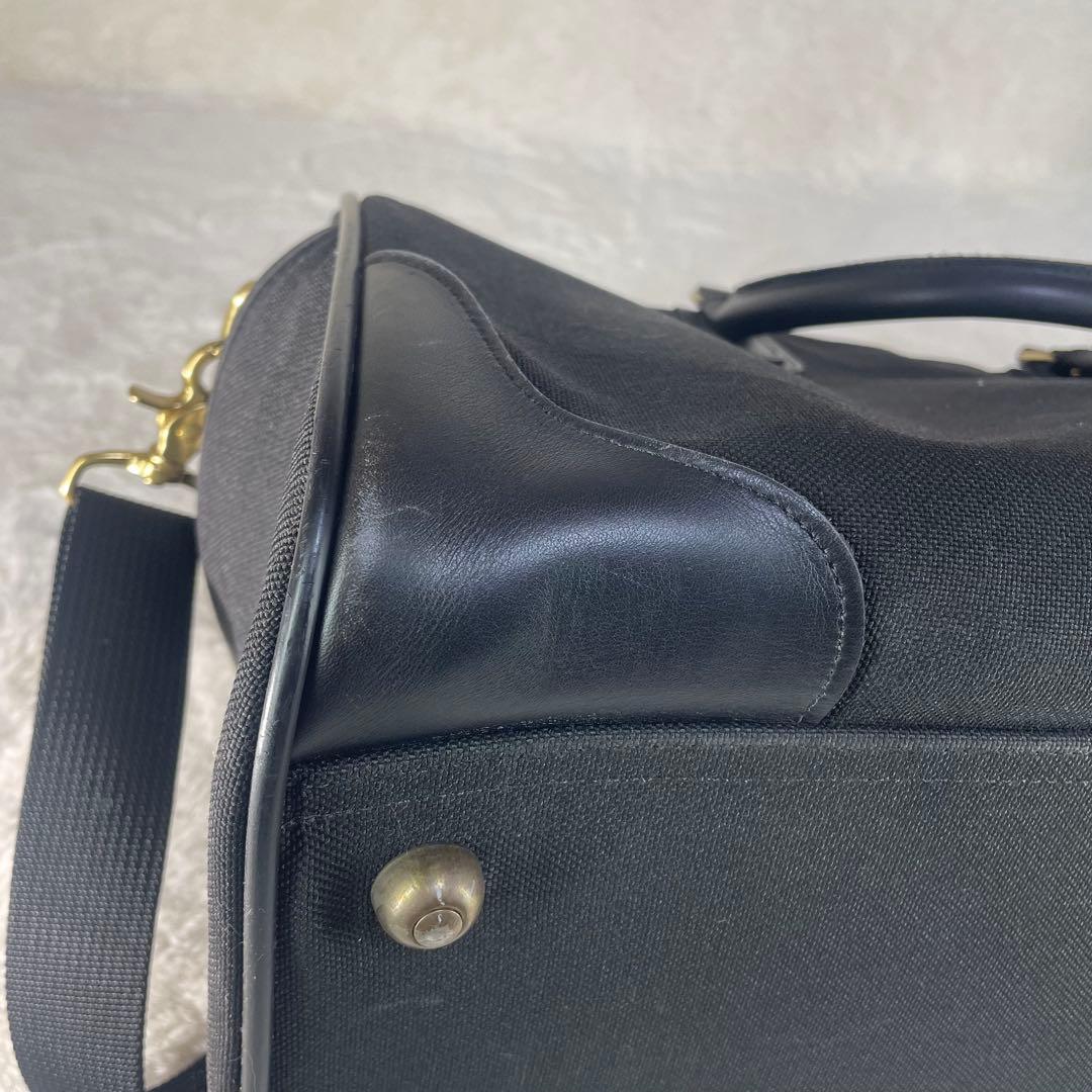 【美品】 COACH コーチ ボストンバッグ 2WAY 大容量 ブラック 南京錠