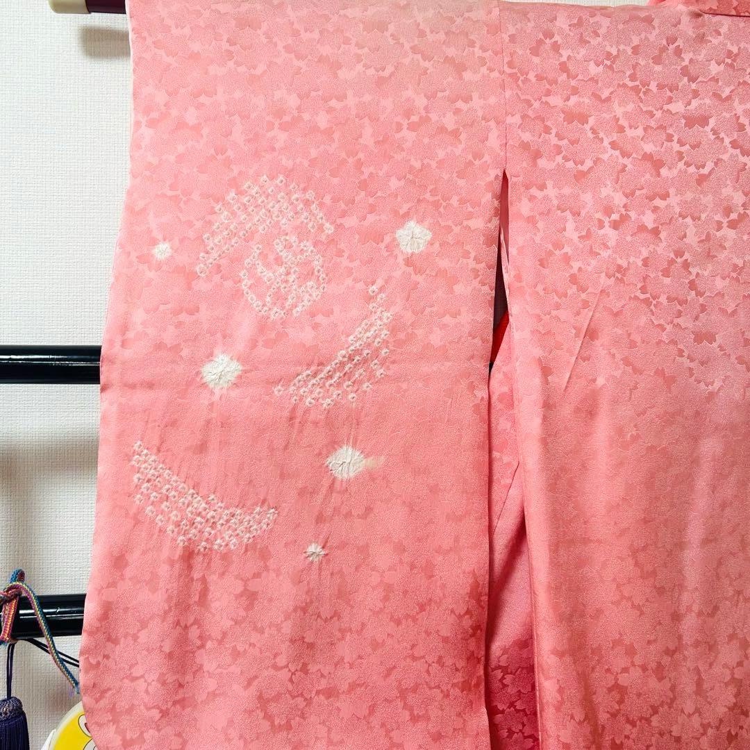 teteNo.119 七五三　3歳 正絹被布フルセット　本絞り