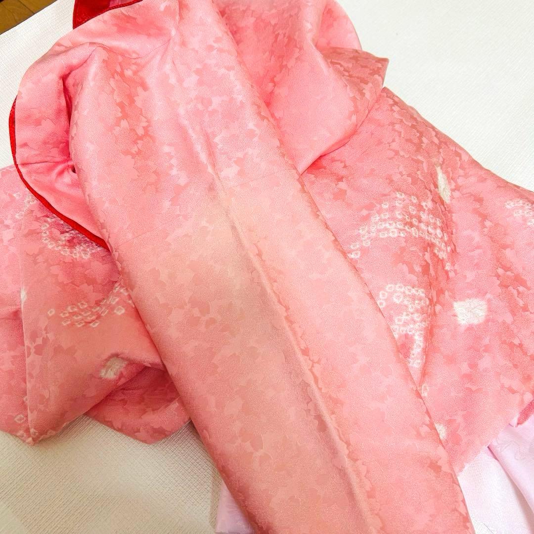 teteNo.119 七五三　3歳 正絹被布フルセット　本絞り