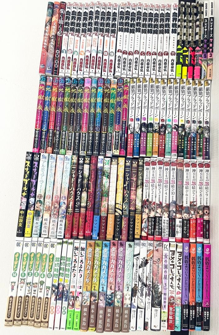 本　マンガ　漫画　まとめ売り　地獄楽　シャドーハウス　FGO　100冊以上