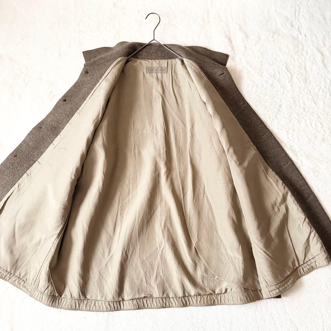 6148 【希少】 ヨーガンレール ウールコート シルク コットン M ベージュ