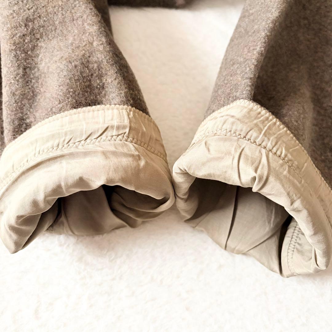 6148 【希少】 ヨーガンレール ウールコート シルク コットン M ベージュ