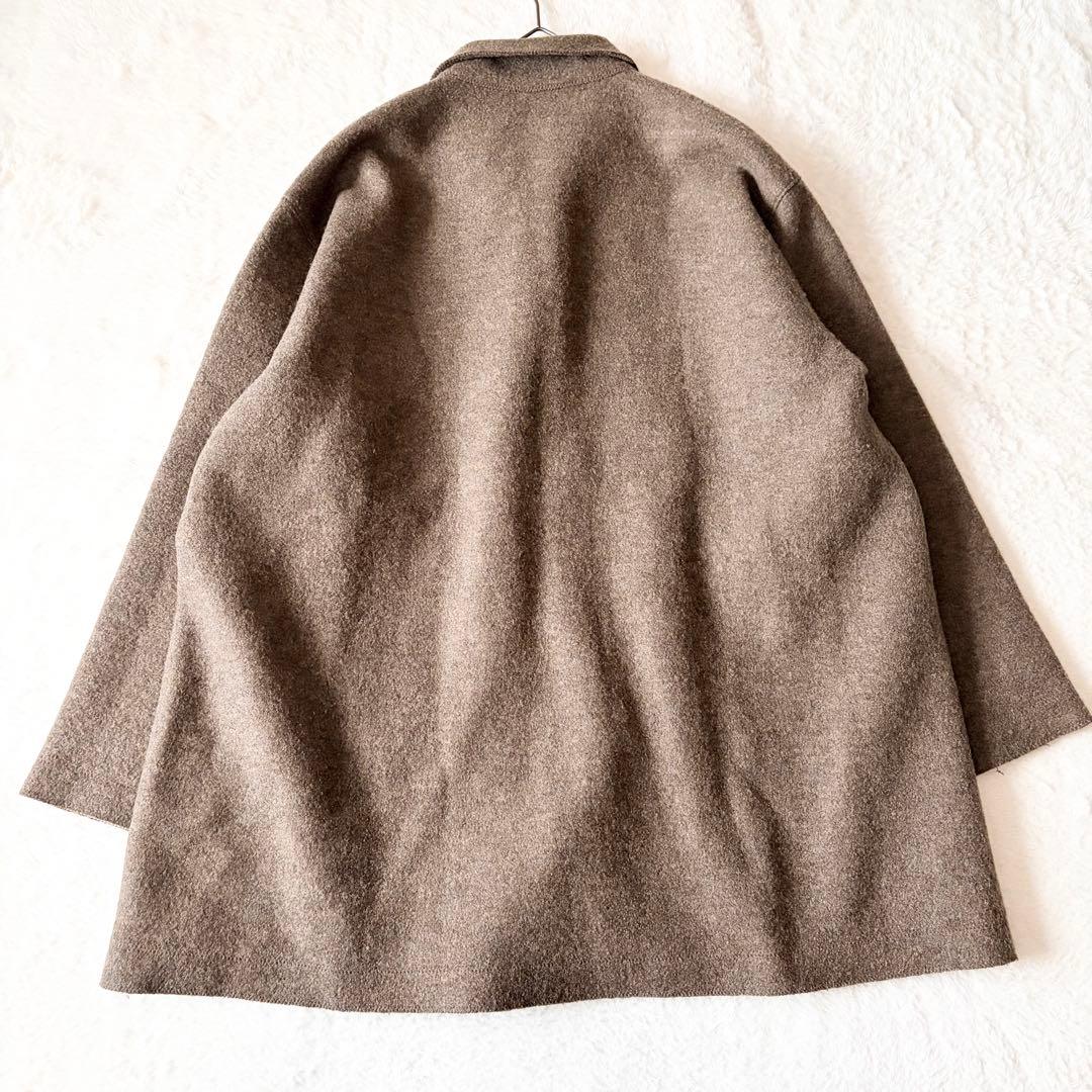 6148 【希少】 ヨーガンレール ウールコート シルク コットン M ベージュ