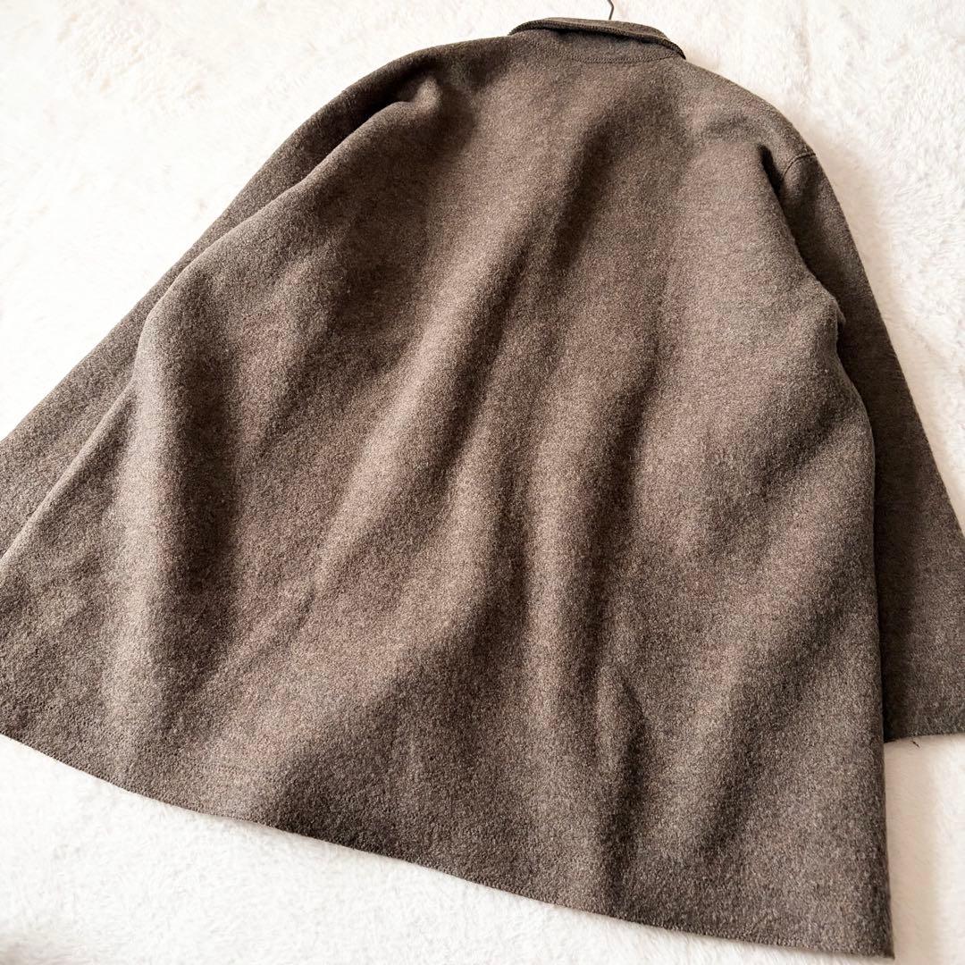 6148 【希少】 ヨーガンレール ウールコート シルク コットン M ベージュ
