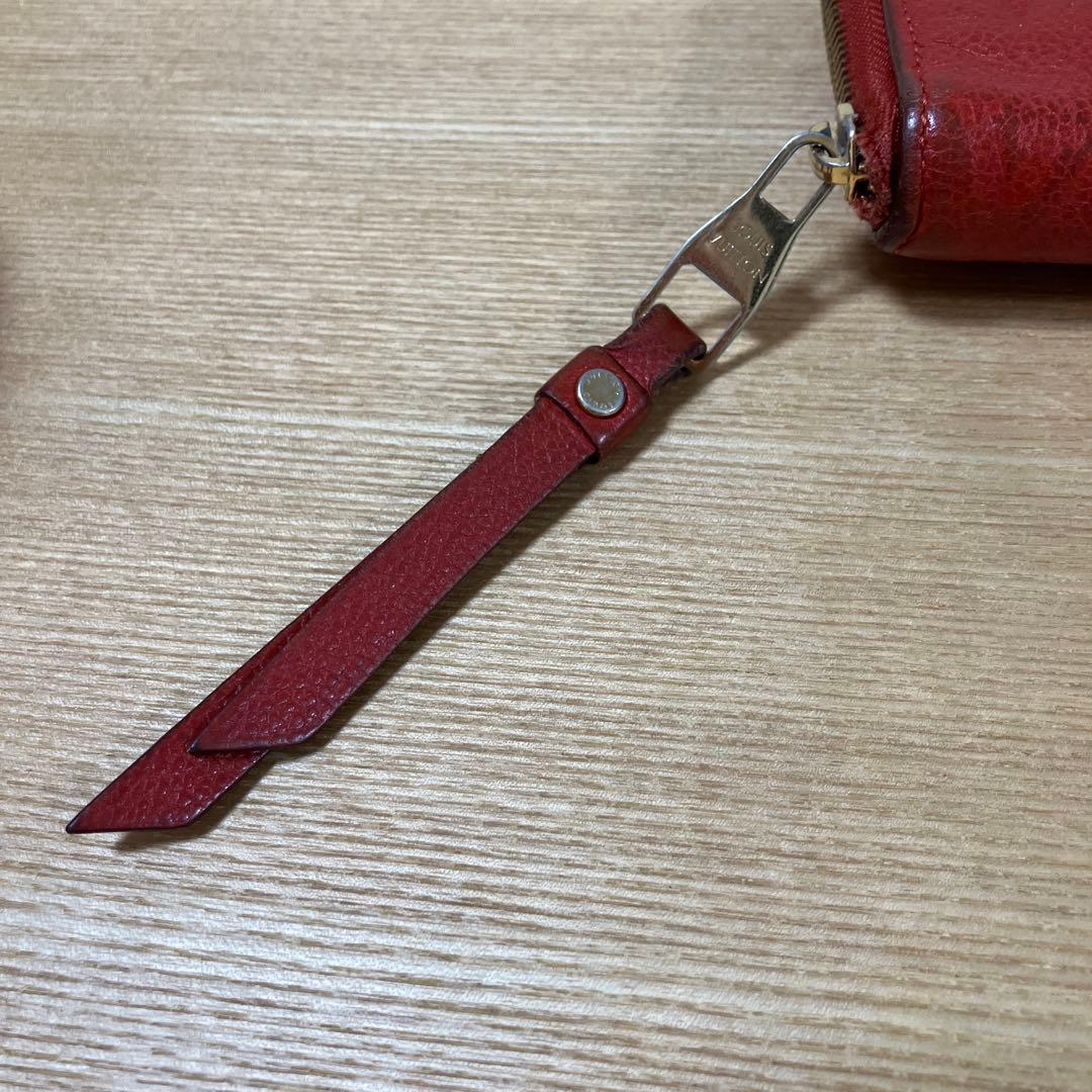 正規品 ルイヴィトン アンプラント 長財布 レッド
