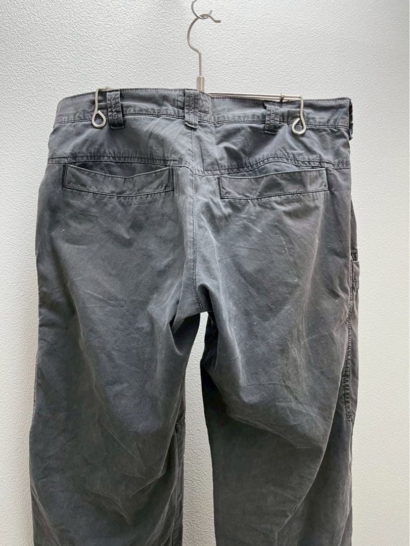 90s アルマーニジーンズ ポプリン パンツ ブラック　イタリア製