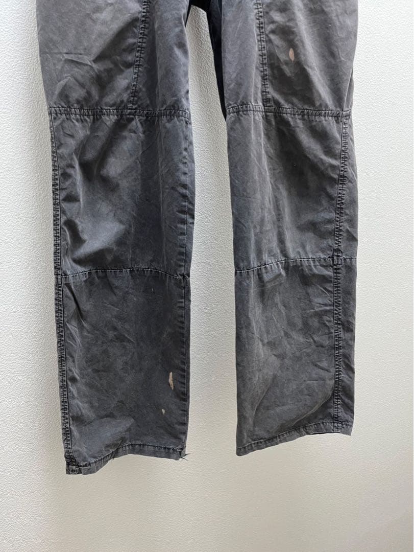 90s アルマーニジーンズ ポプリン パンツ ブラック　イタリア製