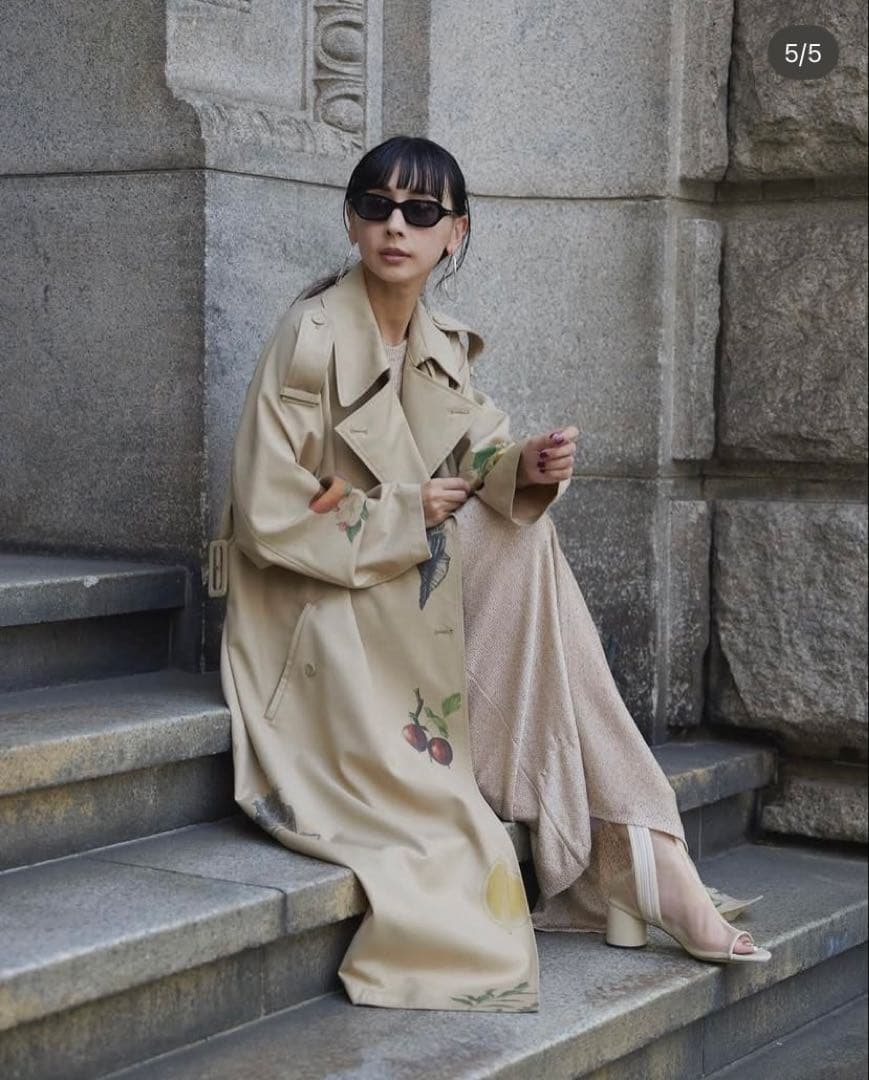 Ameri vintage トレンチコート