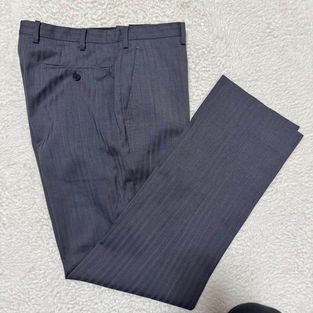 極美品！バーバリーブラックレーベル スーツ 3ピース 裏地総柄 ブラック XL