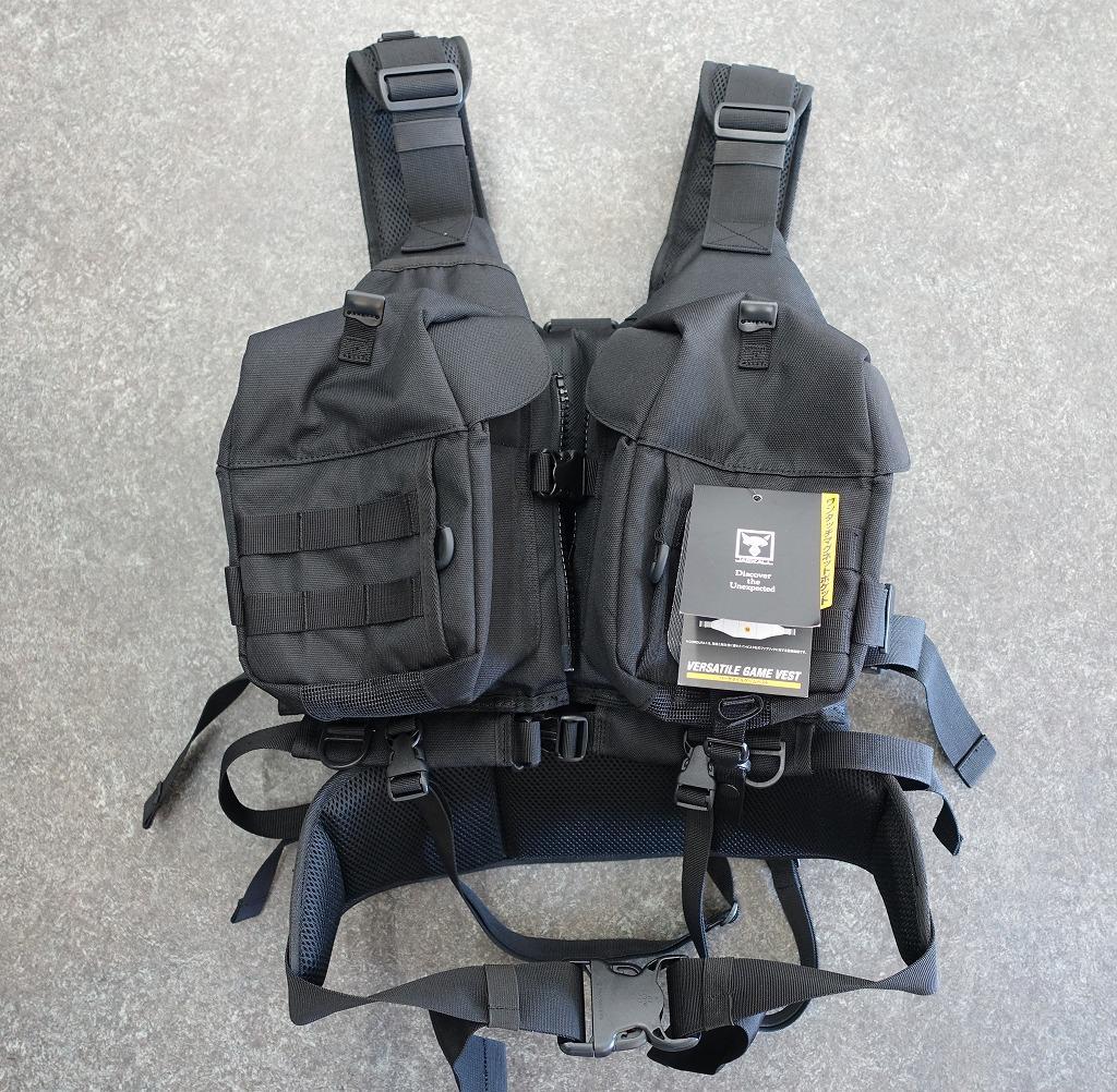 バーサタイル ゲームベスト ブラック 　新品！