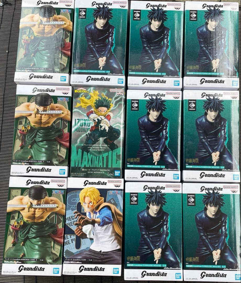 プライズフィギュア4種12体まとめ売り　ワンピース呪術廻戦