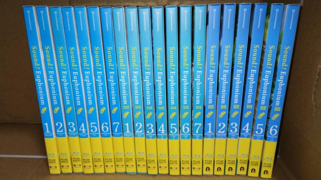 響け！ユーフォニアム Ⅱ Ⅲ Blu-ray 全20巻 初回版 カードなし