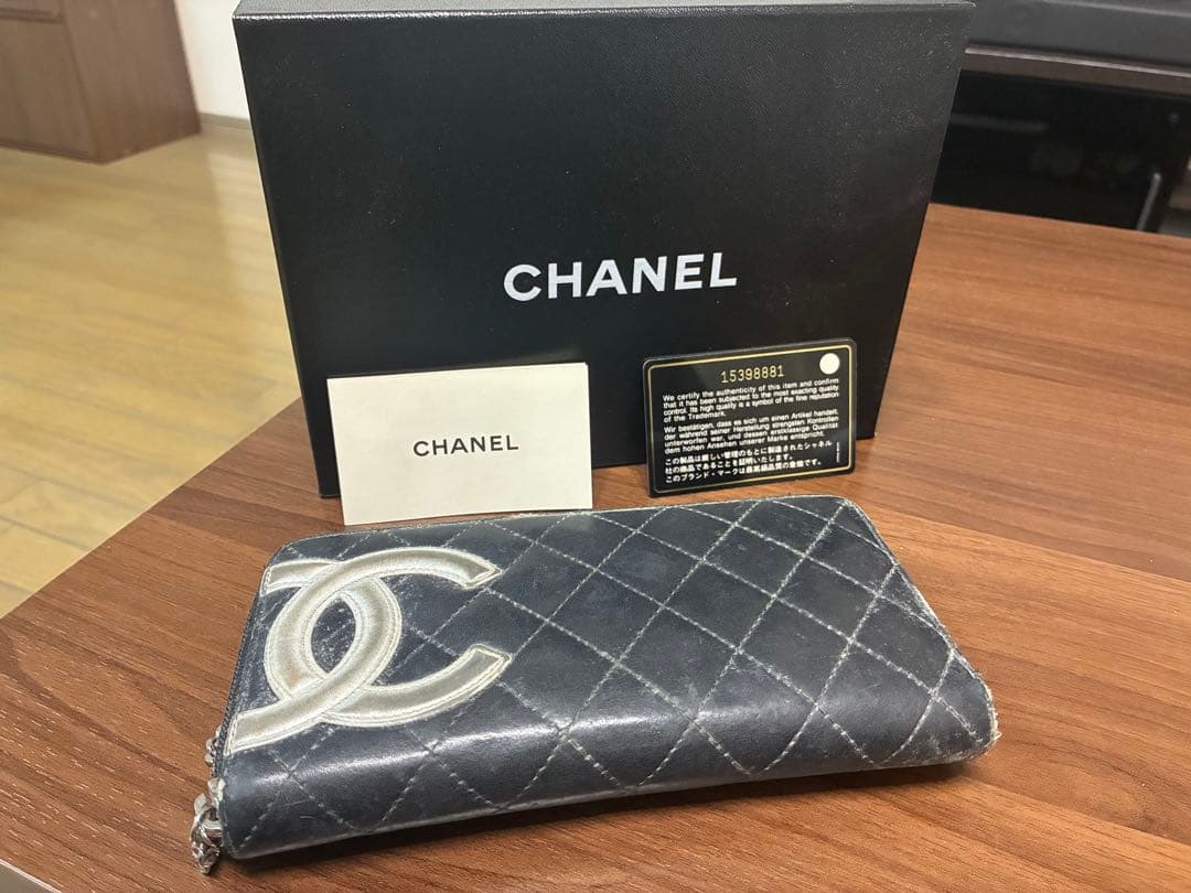 CHANEL カンボン ラウンドファスナー