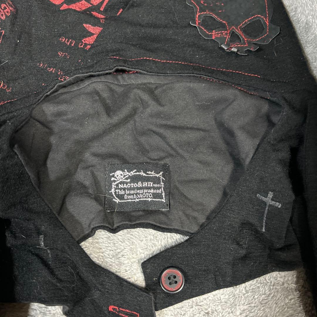 h.naoto 猫耳フード付きマフラー