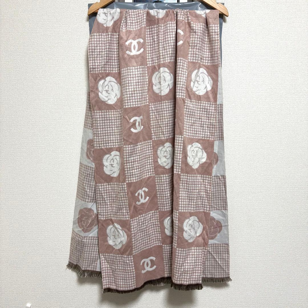 CHANEL シャネル ノベルティ　チェックマフラー