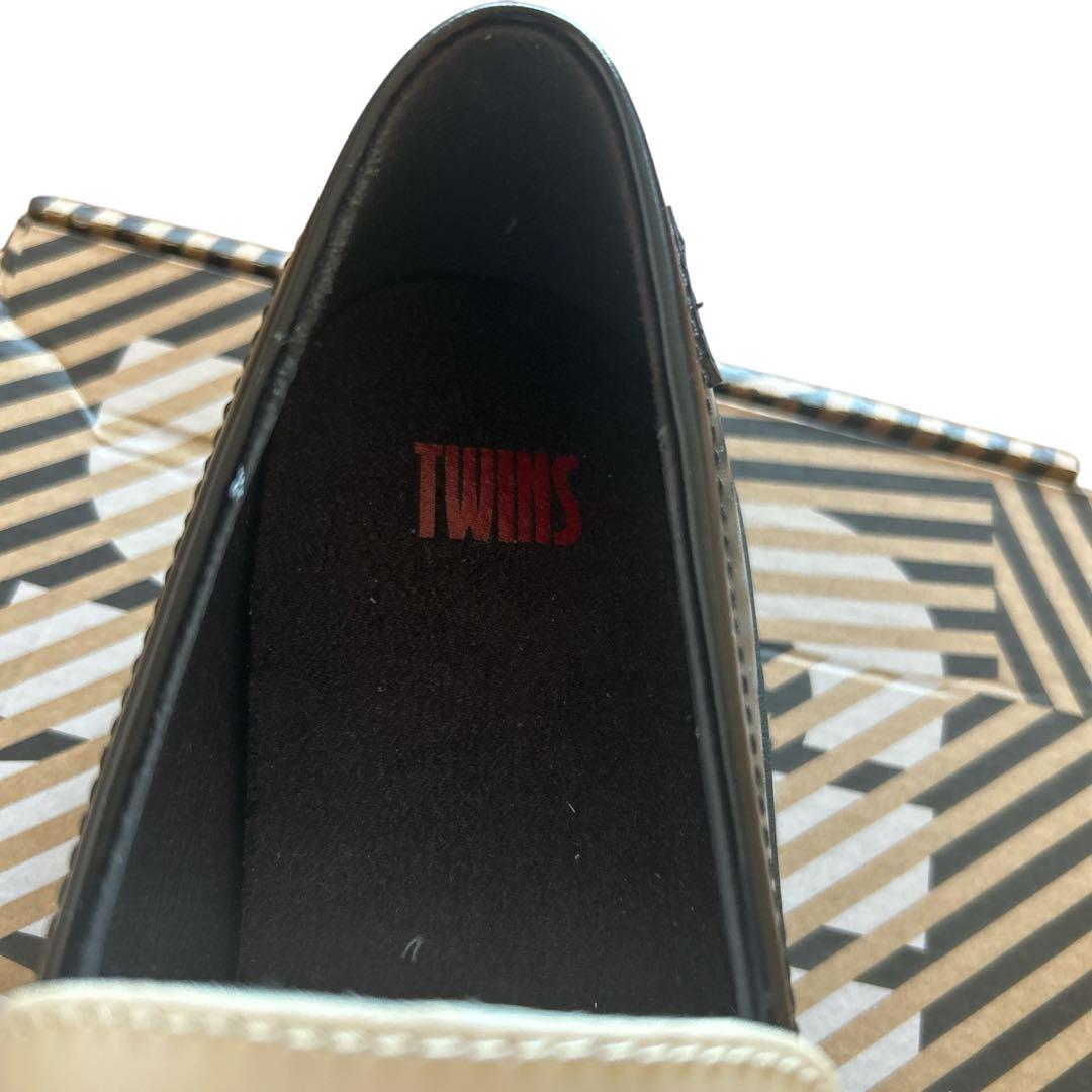 【極美品】カンペール TWINS 41 ローファー 左右非対称 白部分シワ有 箱