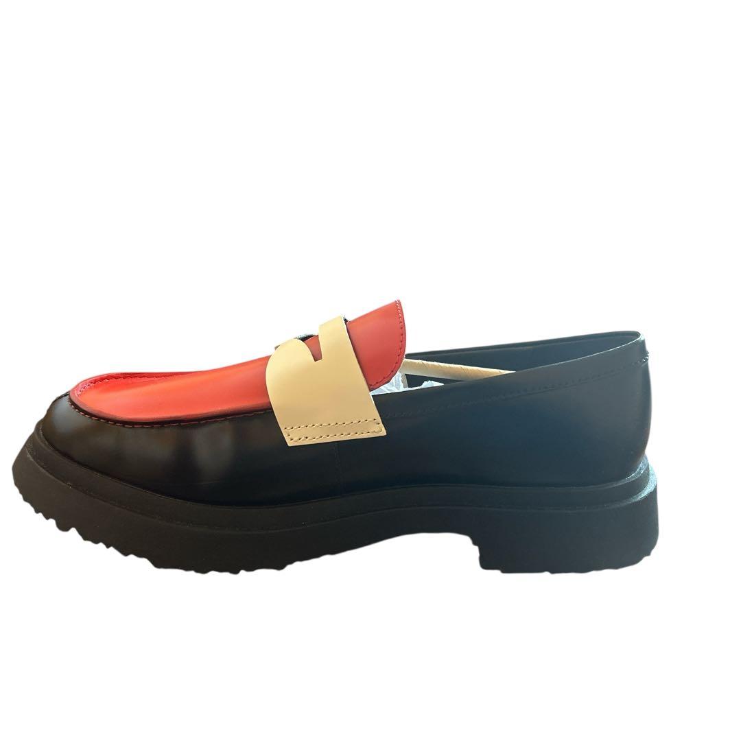 【極美品】カンペール TWINS 41 ローファー 左右非対称 白部分シワ有 箱