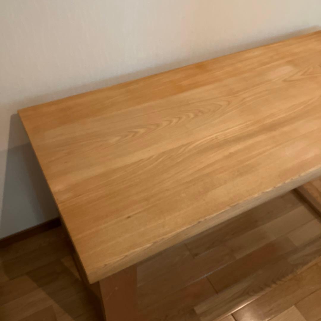 古彩 無垢天然木 デスク 幅130奥行60