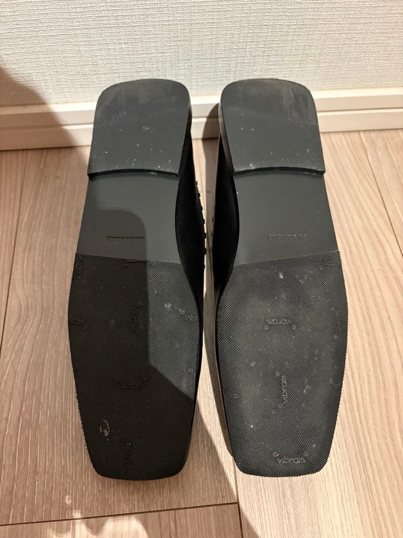 ジルサンダー JILSANDER アンクルリング ステッチ バレリーナ パンプス