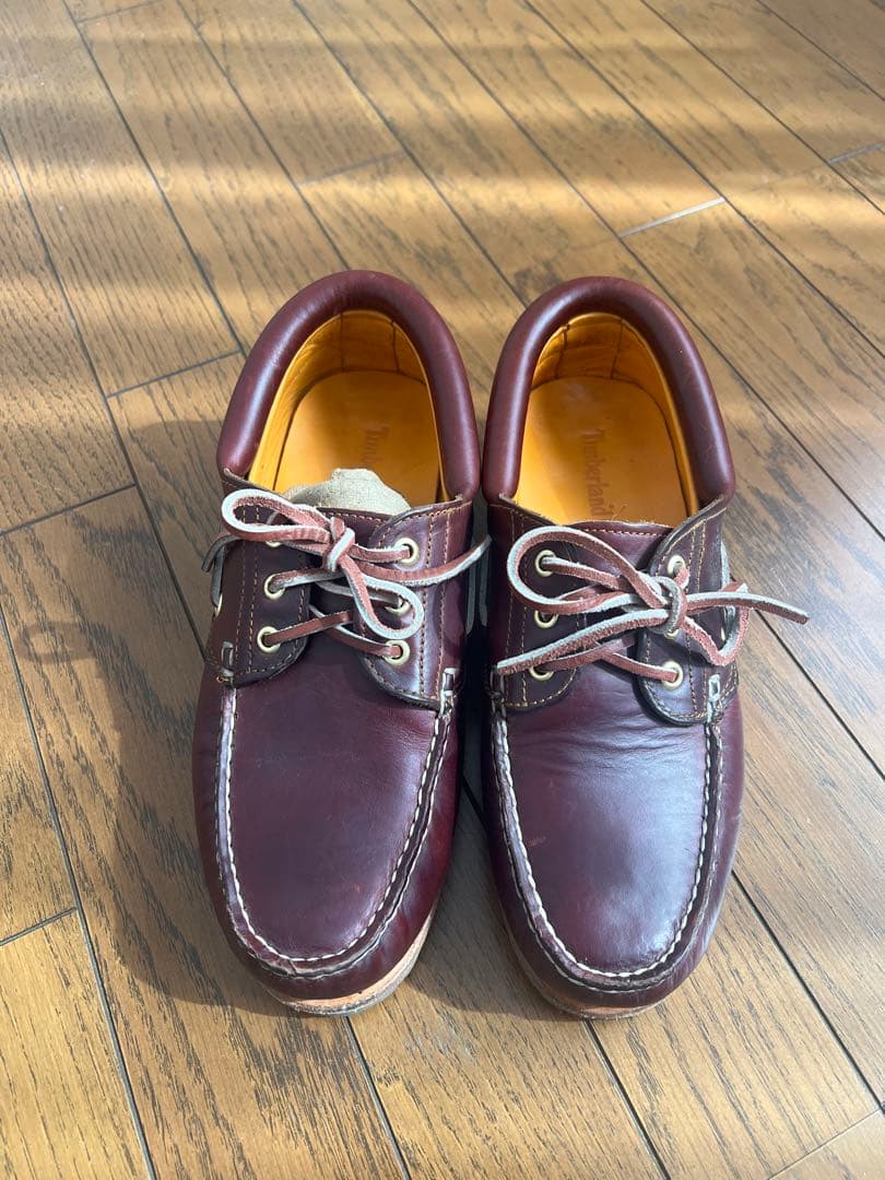 timberland 3eyelet バーガンディ 25.5cm