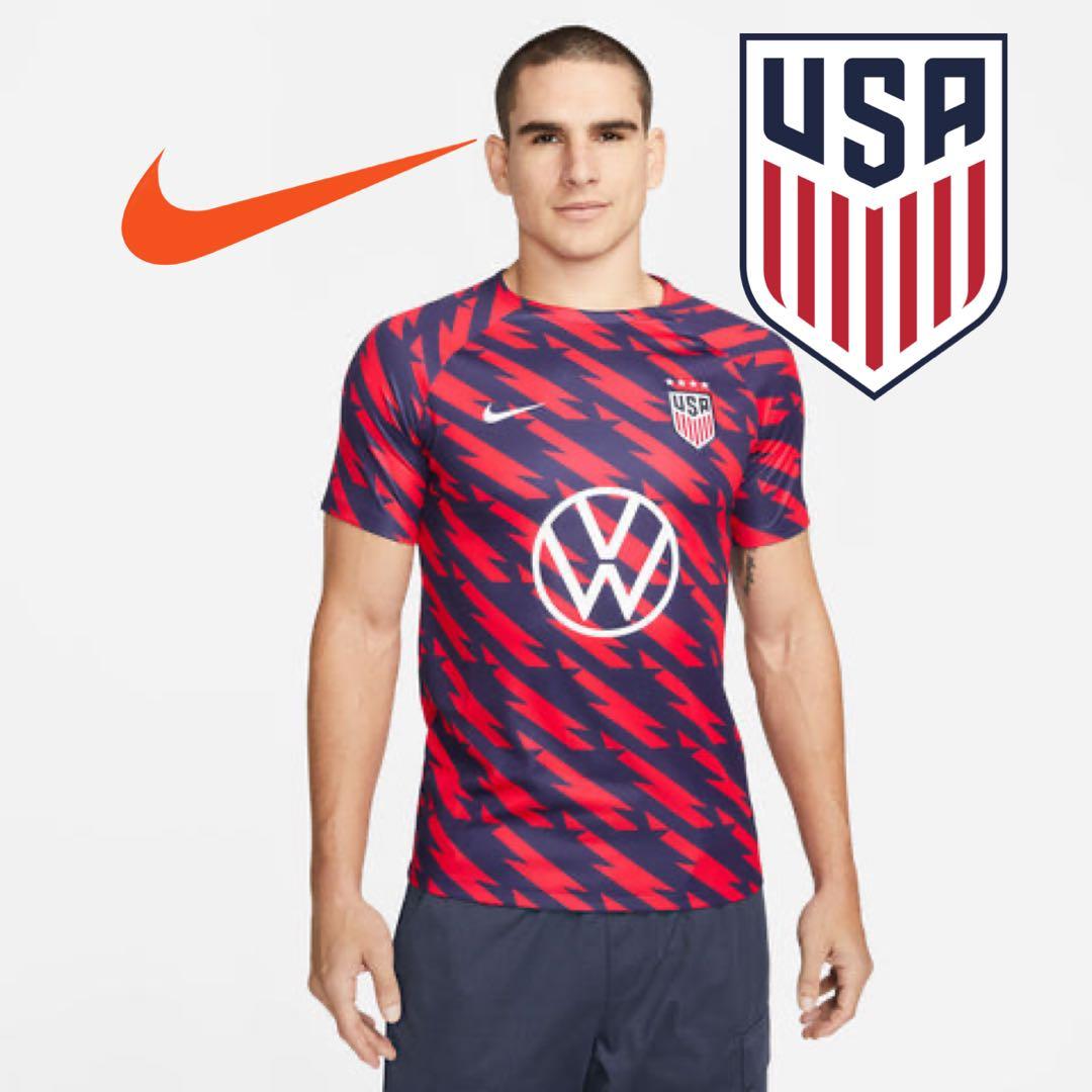 アメリカ　トレーニングシャツ　ユニフォーム NIKE　プリシッチ　ACミラン