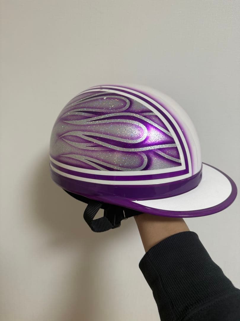 ファイアーパターン　半キャップ　コルク半