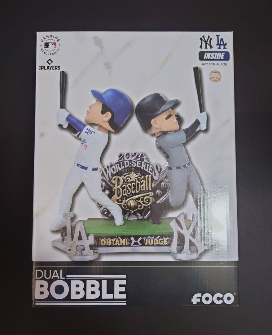 大谷翔平 デュアルボブルヘッド人形 ドジャース ワールドシリーズ シリアル