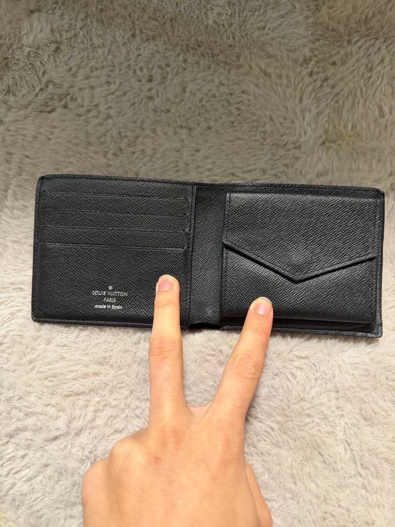 ルイ・ヴィトン ブラック 二つ折り財布