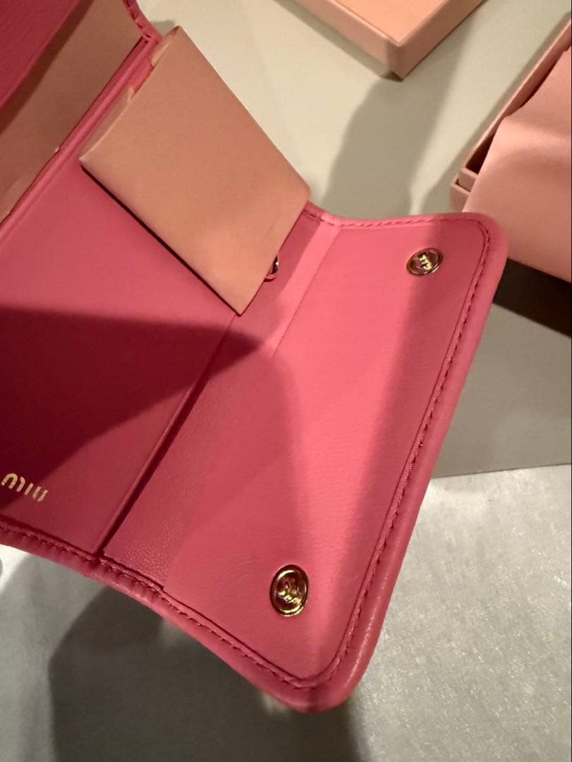 MIUMIU♡マテラッセキーケース(ピンク)♡