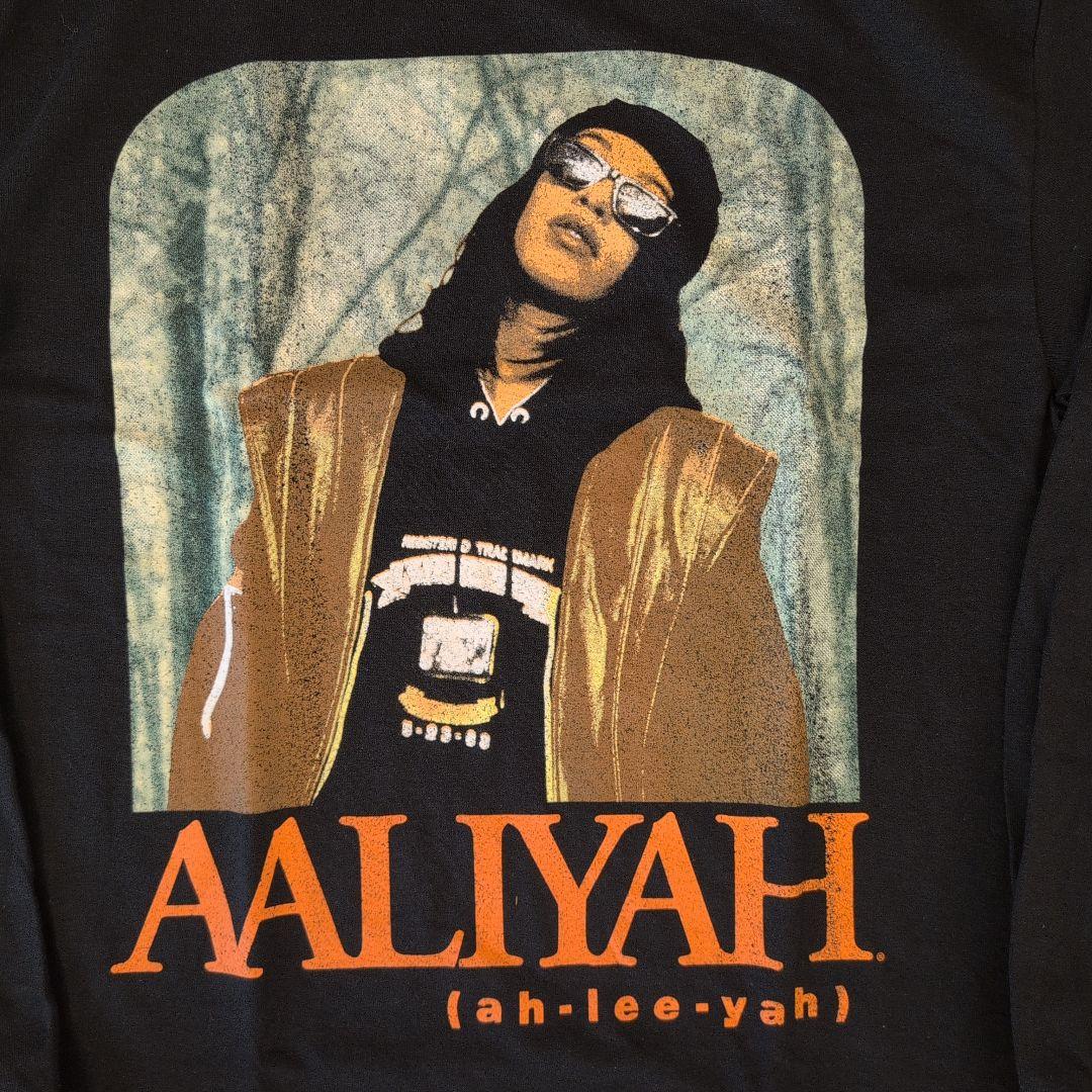 Aaliyah ロンT Back & Forth 長袖 M ブラック